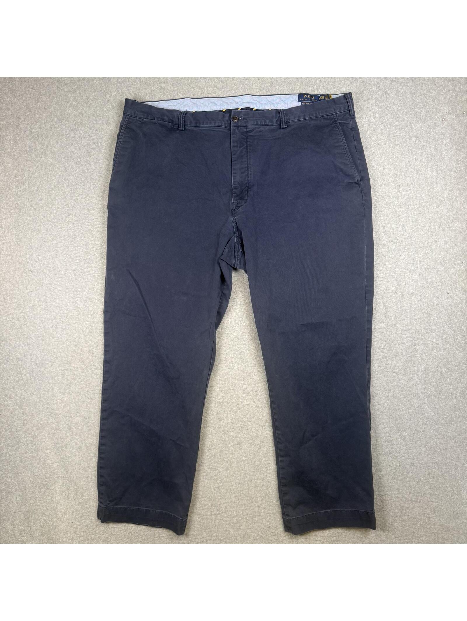 Polo Ralph Lauren Men's Size 44x30 Stretch Classic Fit Navy Blue Pants Trousers